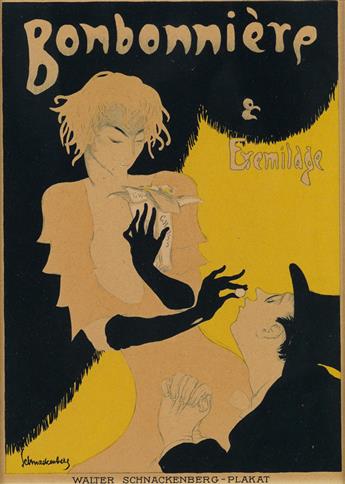 WALTER SCHNACKENBERG (1880-1961). [KOSTÜME / PLAKAT UND DEKORATIONEN.] Group of 5 posters. 1920. Each approximately 11x8 inches, 28x21